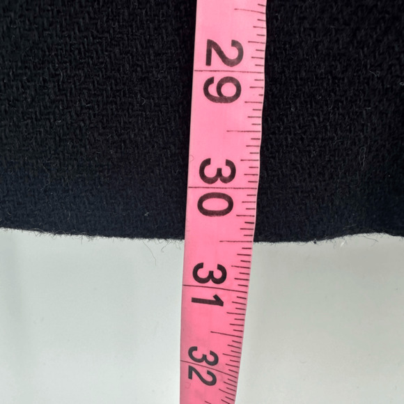J.Crew Chateau Italian Wool Parka Pea Coat Winter Jacket Size 6 Petite Black - Picture 7 of 16